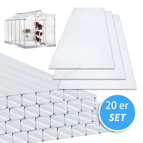 BIRCHTREE Polycarbonate Sheet 4MM 20PCS BT-PS02 Clear