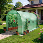 BIRCHTREE Polytunnel Fully Galvanised Frame Greenhouse Poly Tunnel