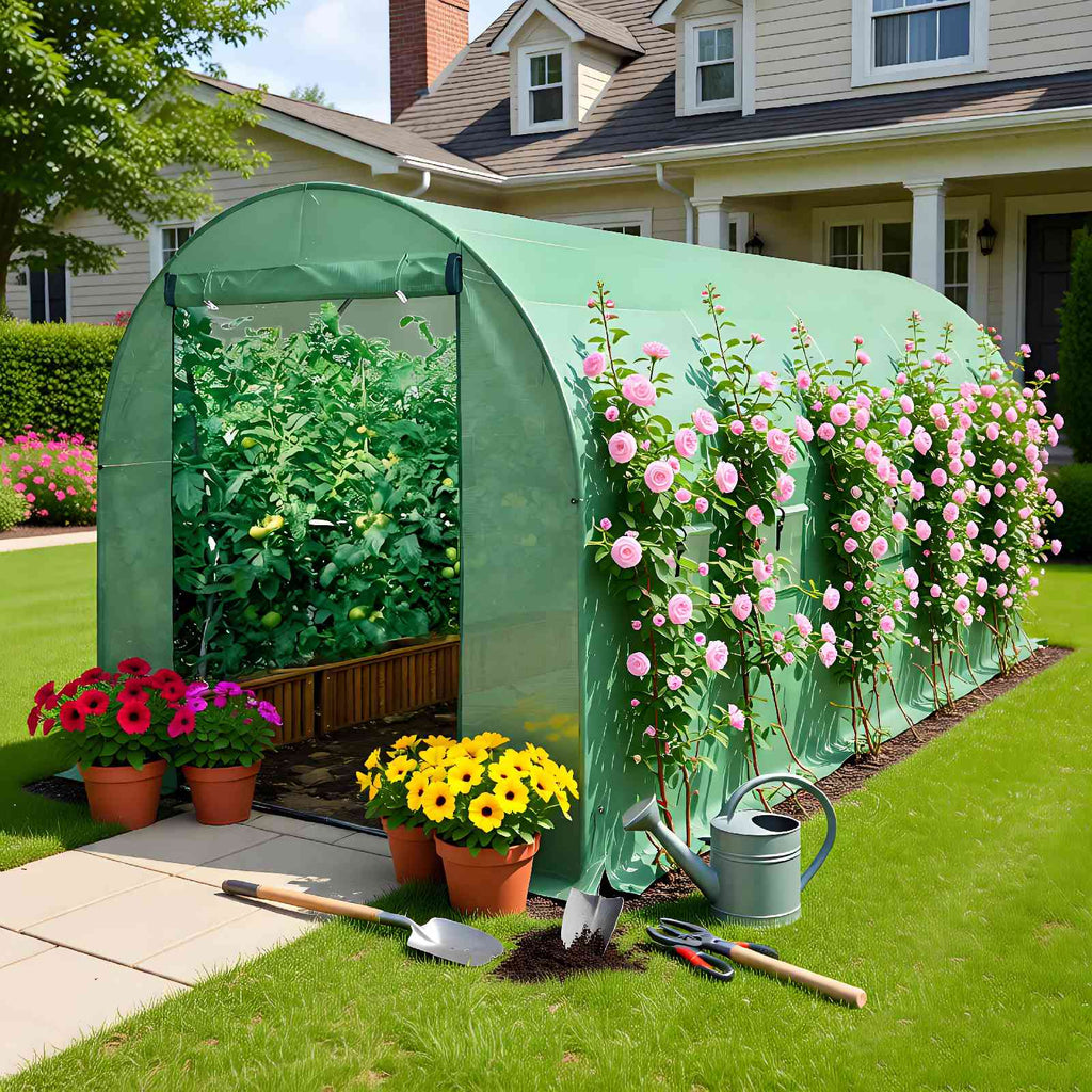 BIRCHTREE Replacement Polytunnel Greenhouse Cover Only