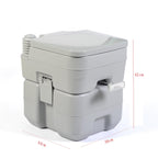 BIRCHTREE 20L Portable Toilet PT01 Grey