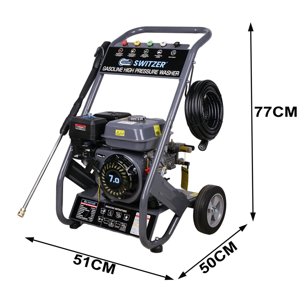 SwitZer 7HP Petrol Pressure Washer 2200PSI PPW01