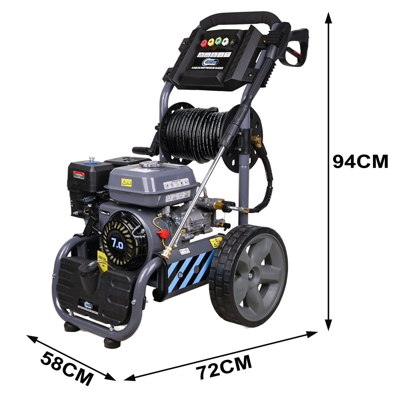 SwitZer 7HP Petrol Pressure Washer 2200PSI PPW02