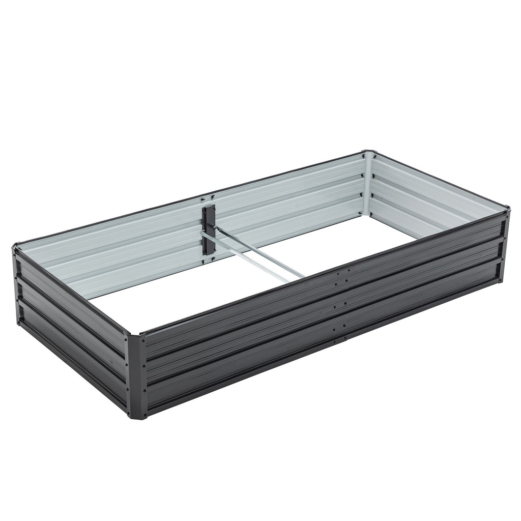 BIRCHTREE Metal Raised Garden Bed Outdoor Planter
