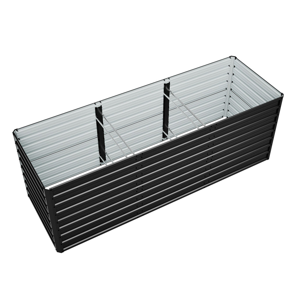 BIRCHTREE Metal Raised Garden Bed Outdoor Planter