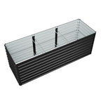 BIRCHTREE Metal Raised Garden Bed Outdoor Planter
