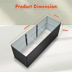 BIRCHTREE Metal Raised Garden Bed Outdoor Planter