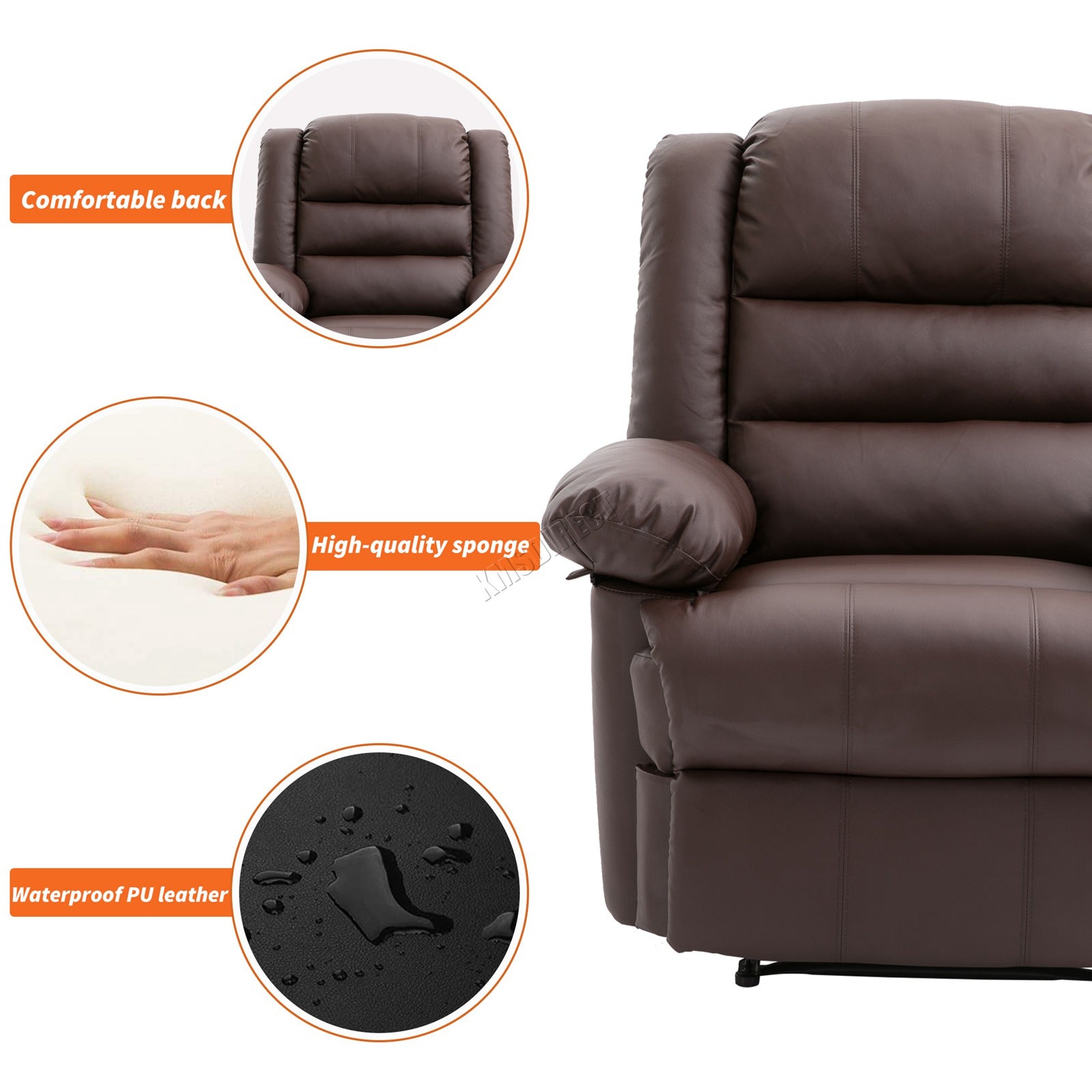 WestWood Recliner Sofa Chair Armchair RS04
