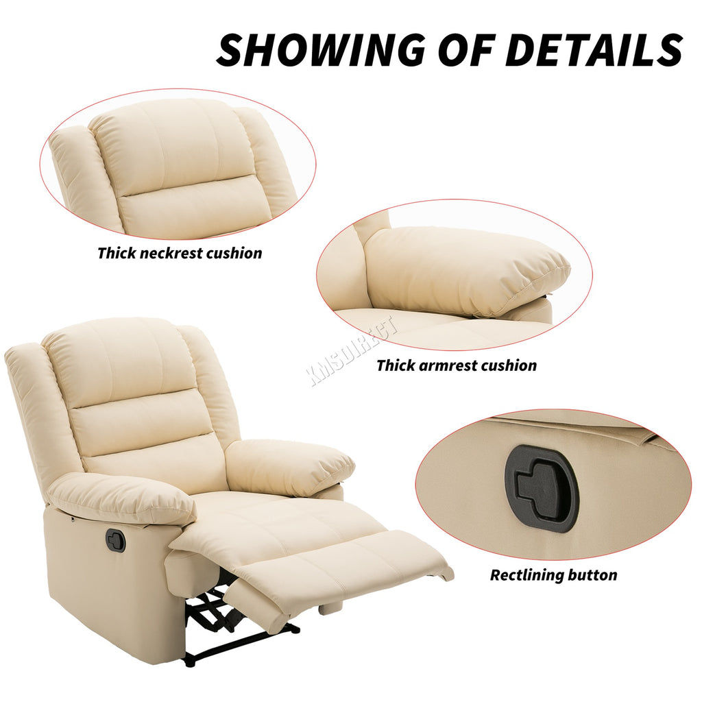 WestWood Recliner Sofa Chair Armchair RS04
