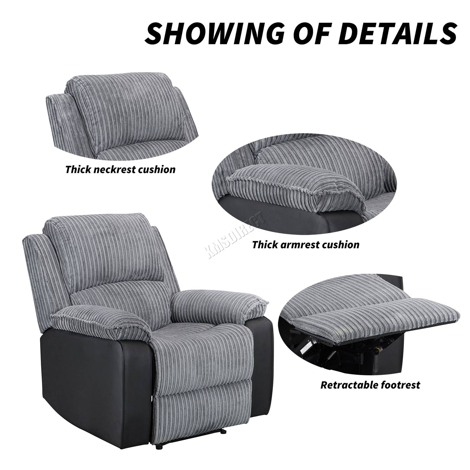 WestWood Recliner Sofa Chair Armchair RS05