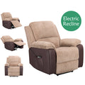 WestWood Recliner Sofa Fabric Electric Faux Leather Armchair RS06