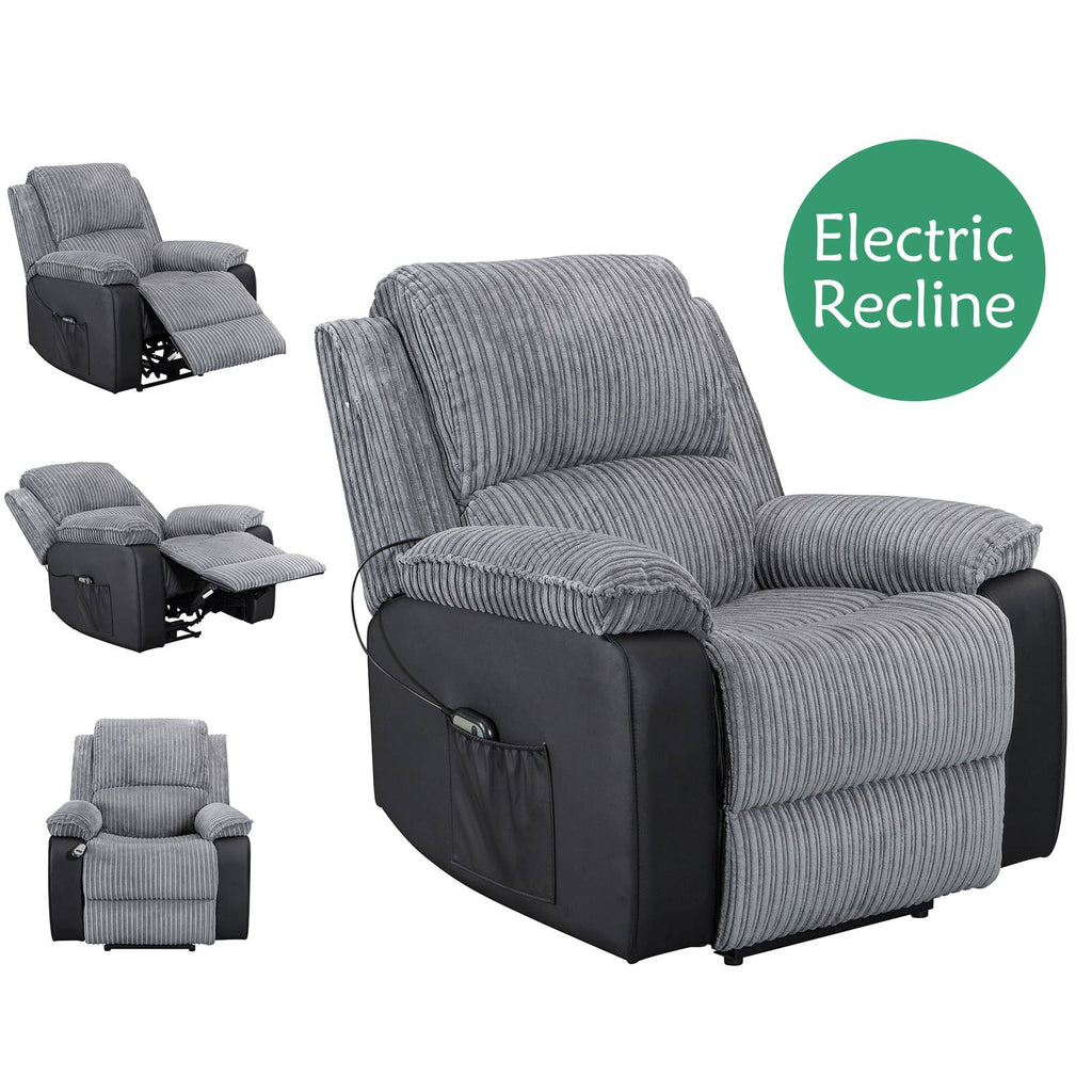 WestWood Recliner Sofa Fabric Electric Faux Leather Armchair RS06