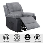 WestWood Recliner Sofa Fabric Electric Faux Leather Armchair RS06