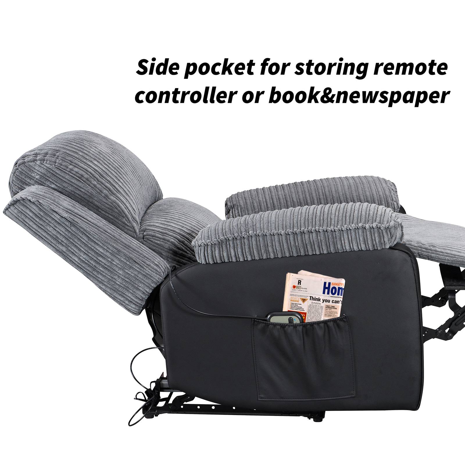 WestWood Recliner Sofa Fabric Electric Faux Leather Armchair RS06