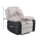 WestWood Recliner Sofa Fabric Electric Faux Leather Armchair RS06