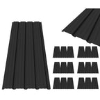 BIRCHTREE 129x45cm Roof Sheets 18X Corrugated Metal Roofing Panels