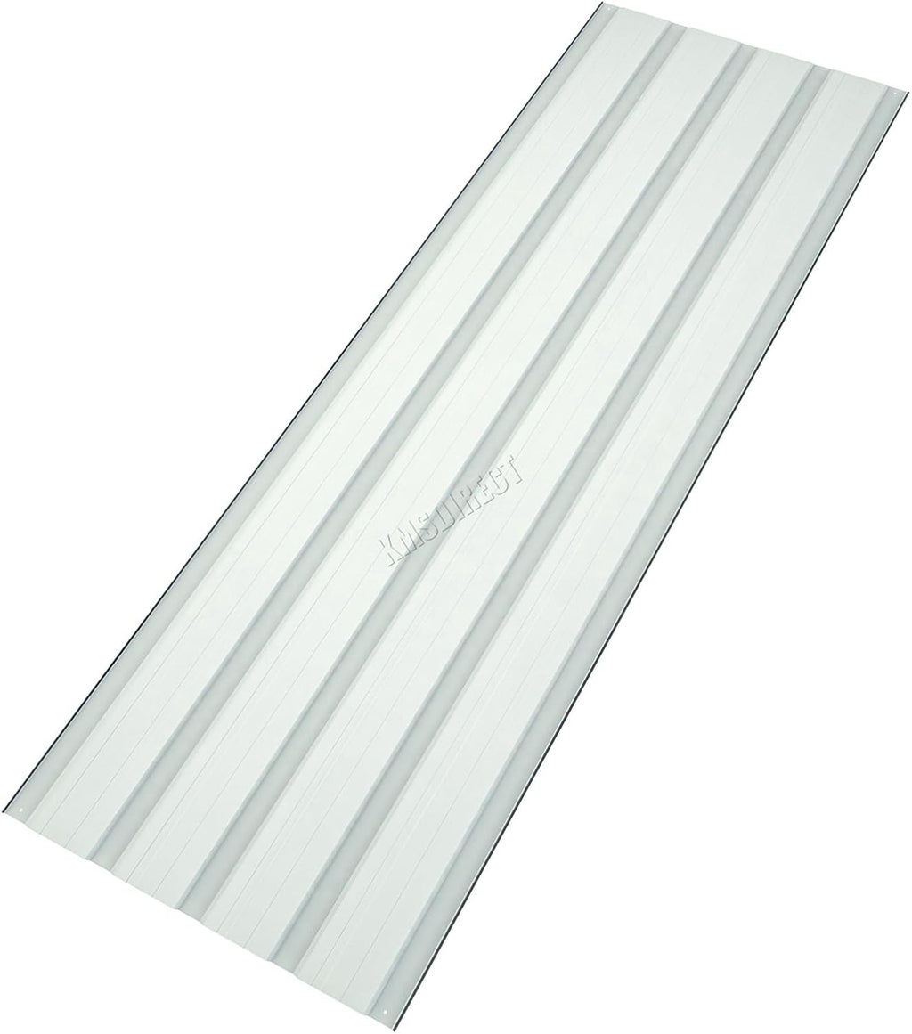 BIRCHTREE 129x45cm Roof Sheets 12X Corrugated Metal Roofing Panels