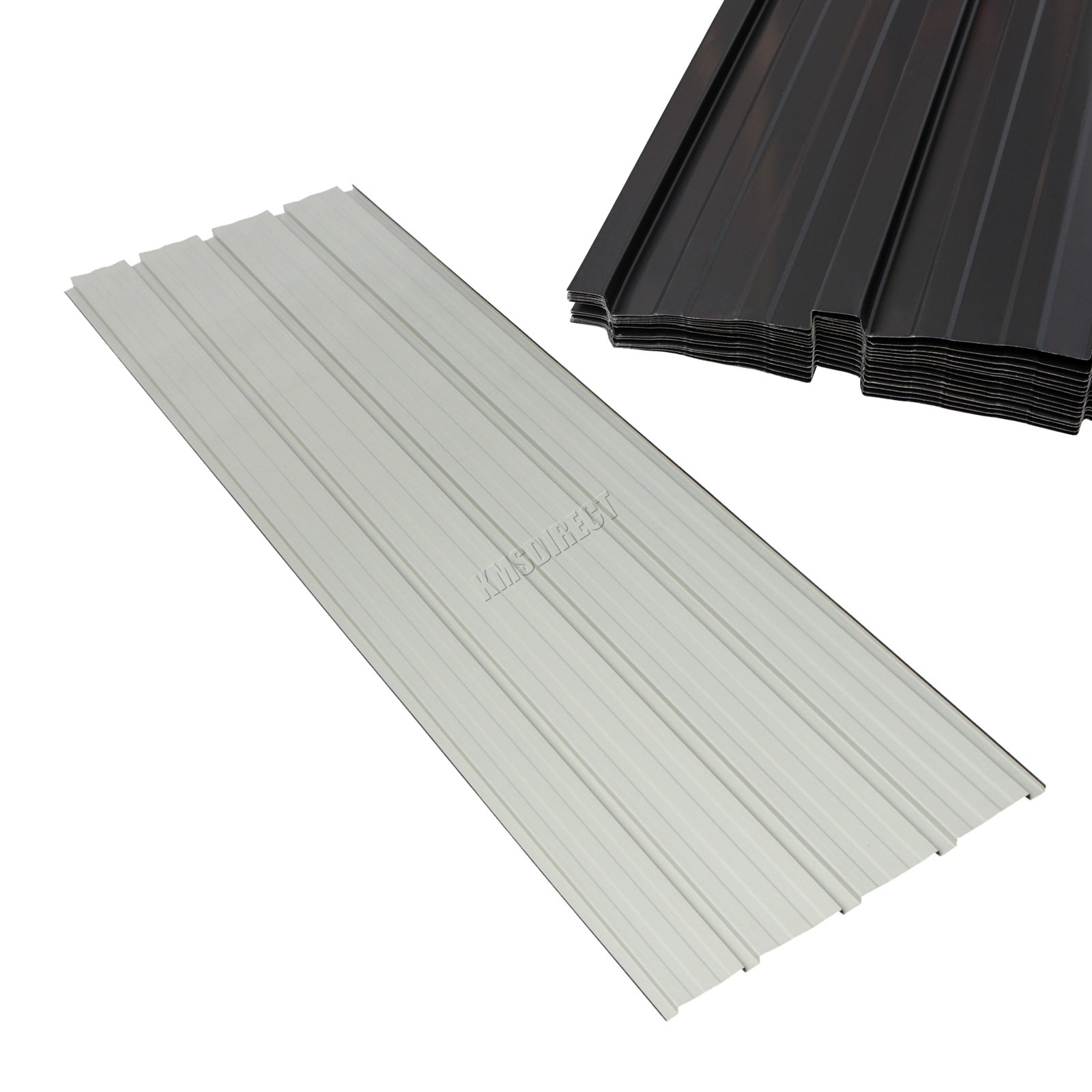 BIRCHTREE 108x45cm Roof Sheets 16X Corrugated Metal Roofing Panels