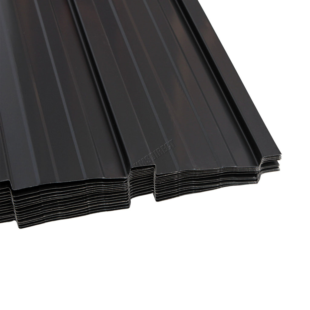BIRCHTREE 108x45cm Roof Sheets 16X Corrugated Metal Roofing Panels