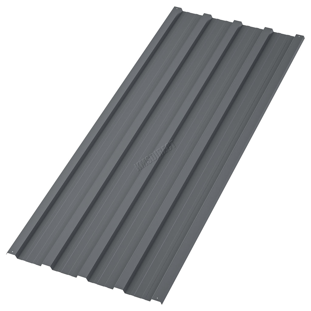 BIRCHTREE 108x45cm Roof Sheets 16X Corrugated Metal Roofing Panels