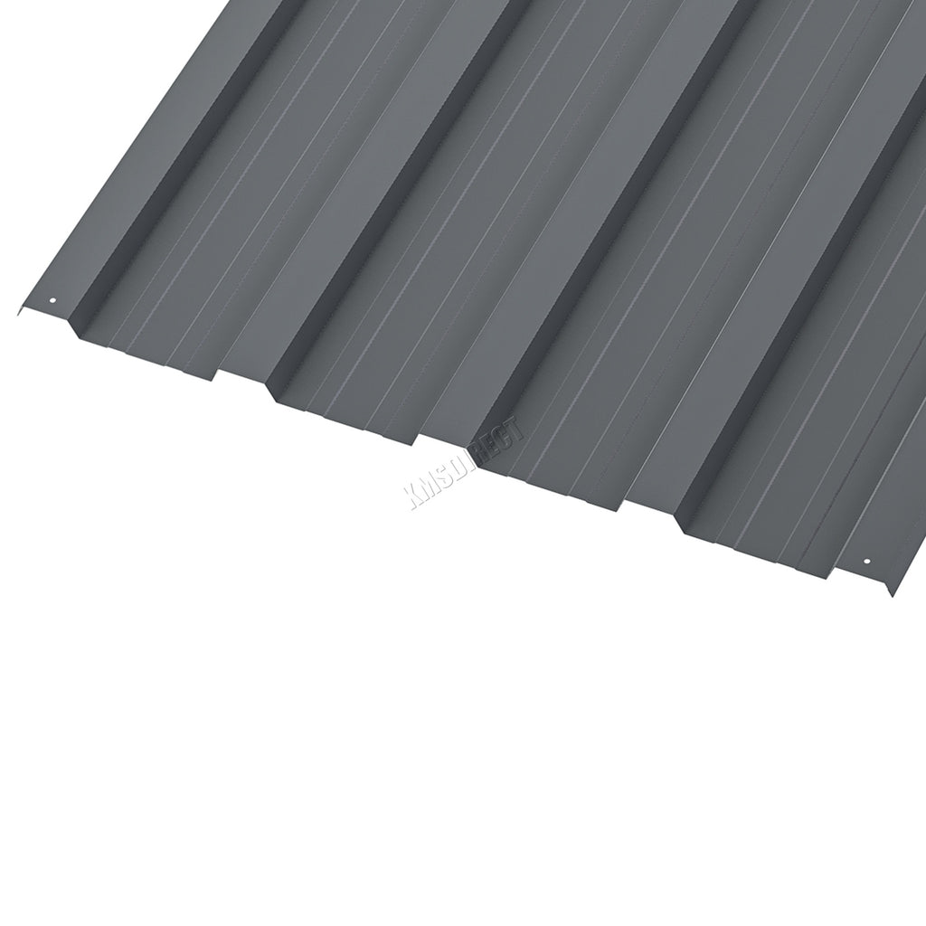 BIRCHTREE 108x45cm Roof Sheets 16X Corrugated Metal Roofing Panels
