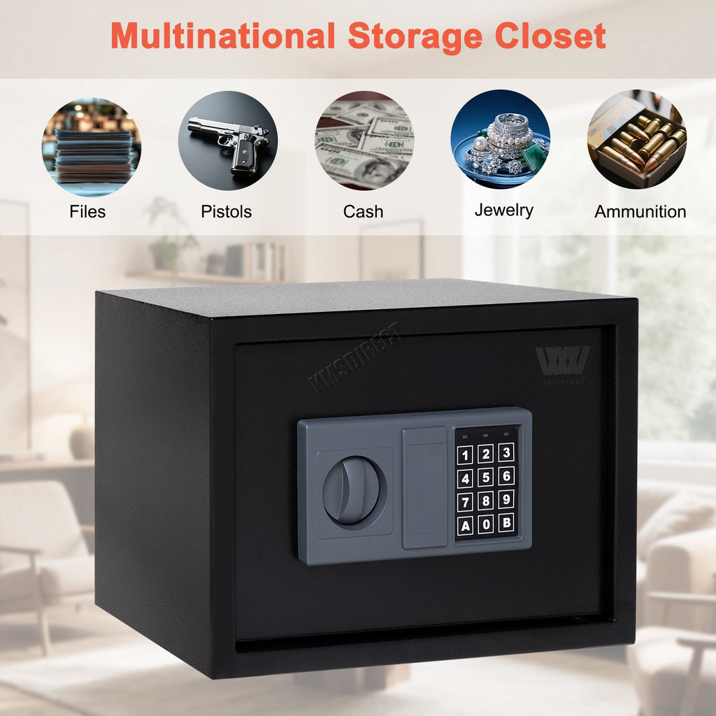 WestWood Home Security Safe Box Steel Electronic Lock