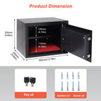 WestWood Home Security Safe Box Steel Electronic Lock