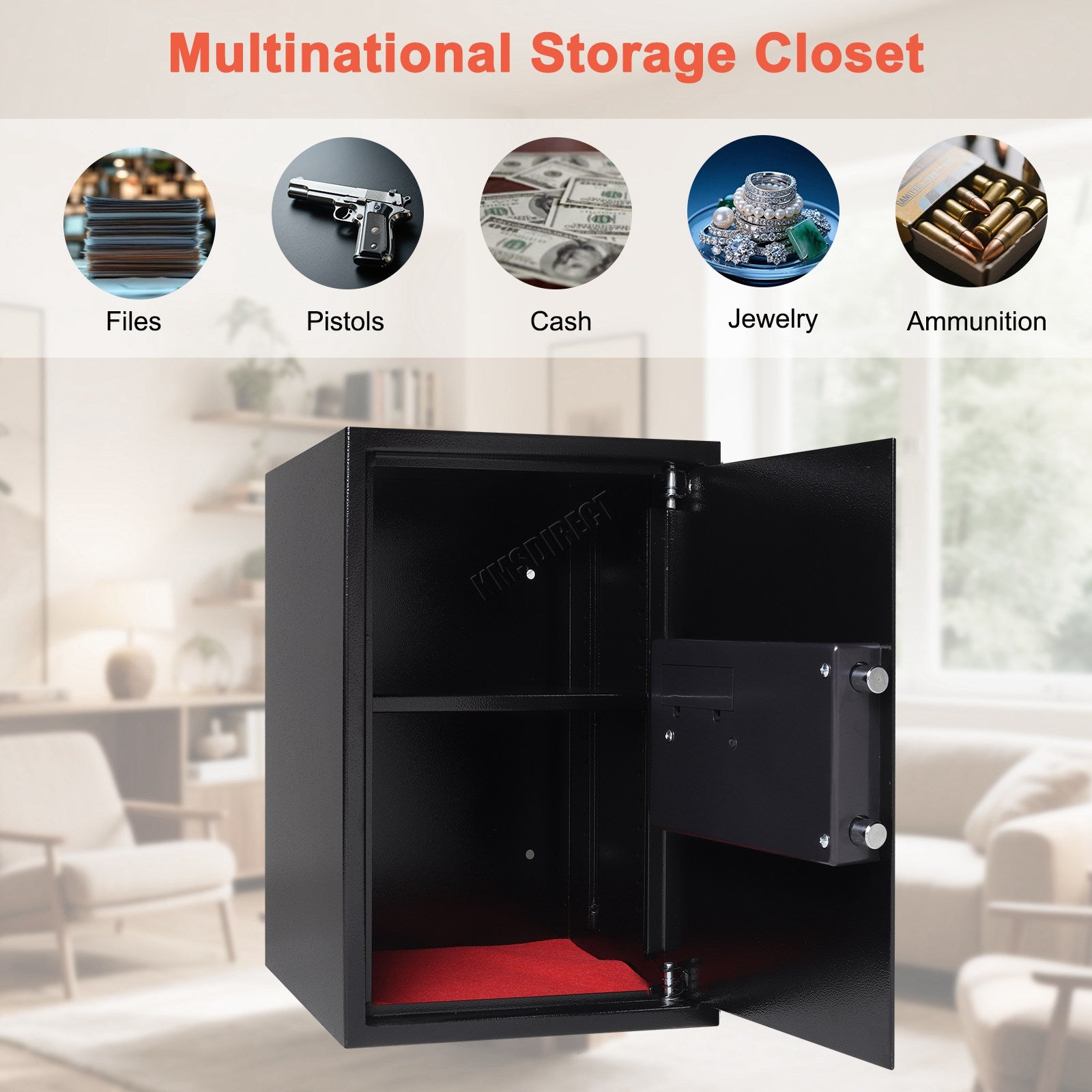 WestWood Home Security Safe Box Steel Electronic Lock