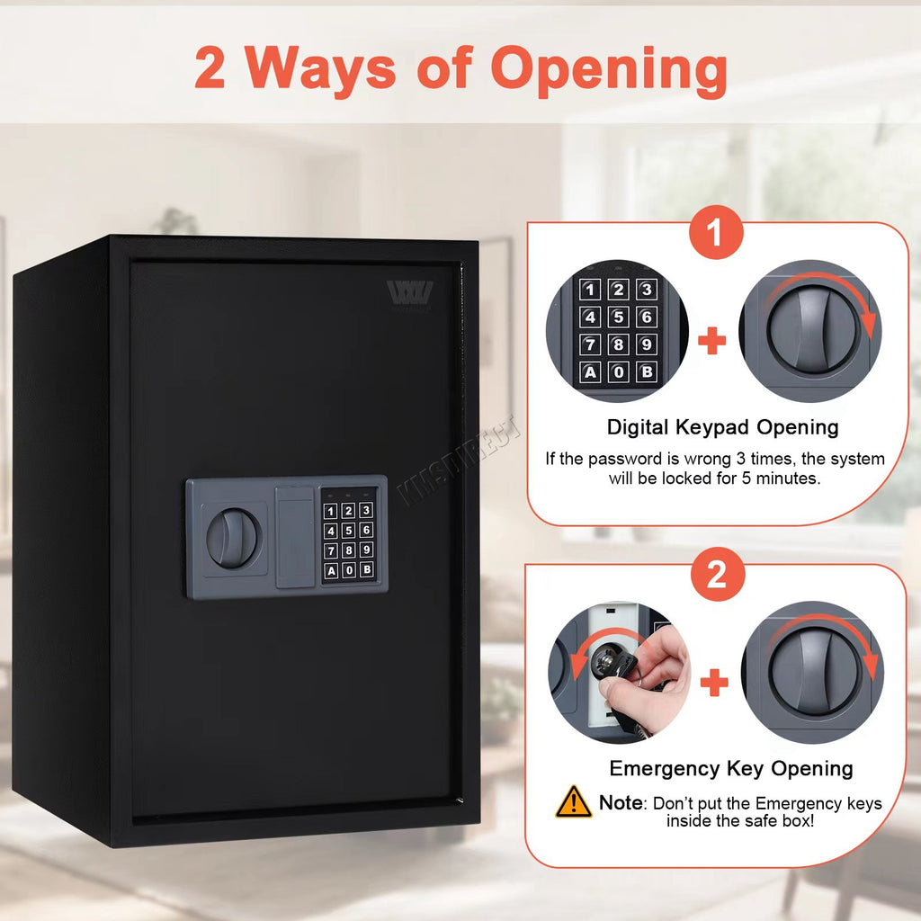 WestWood Home Security Safe Box Steel Electronic Lock