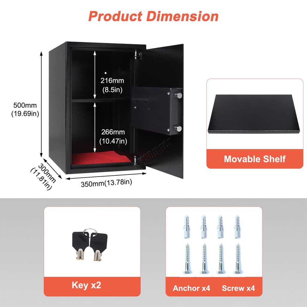 WestWood Home Security Safe Box Steel Electronic Lock