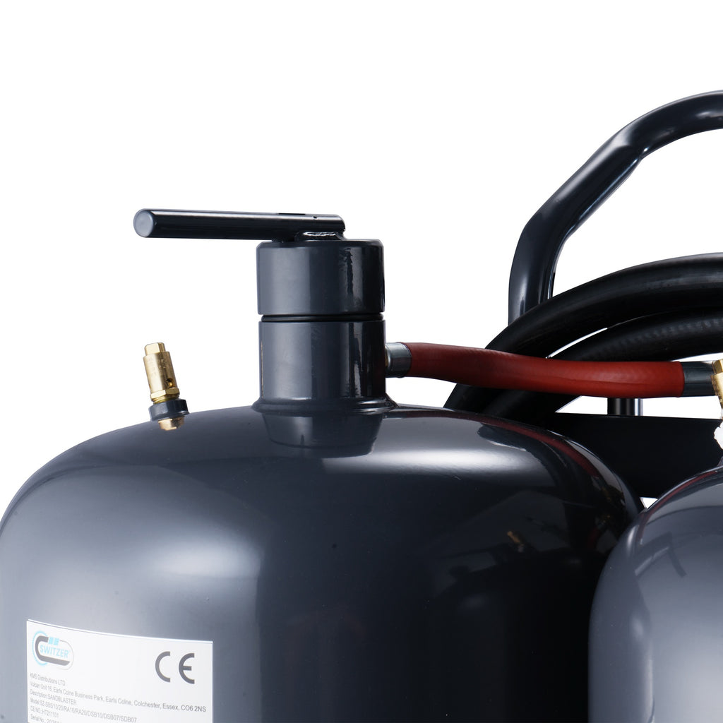 SwitZer 10 Gallon Dual Tank Soda & Abrasive Sand Blaster
