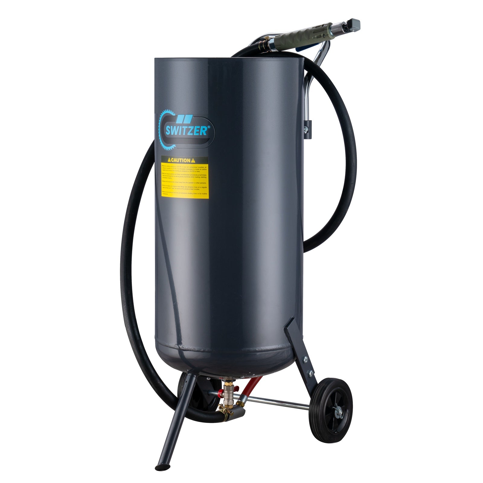 SwitZer 30L Roll-About Pressure Sandblaster Grey