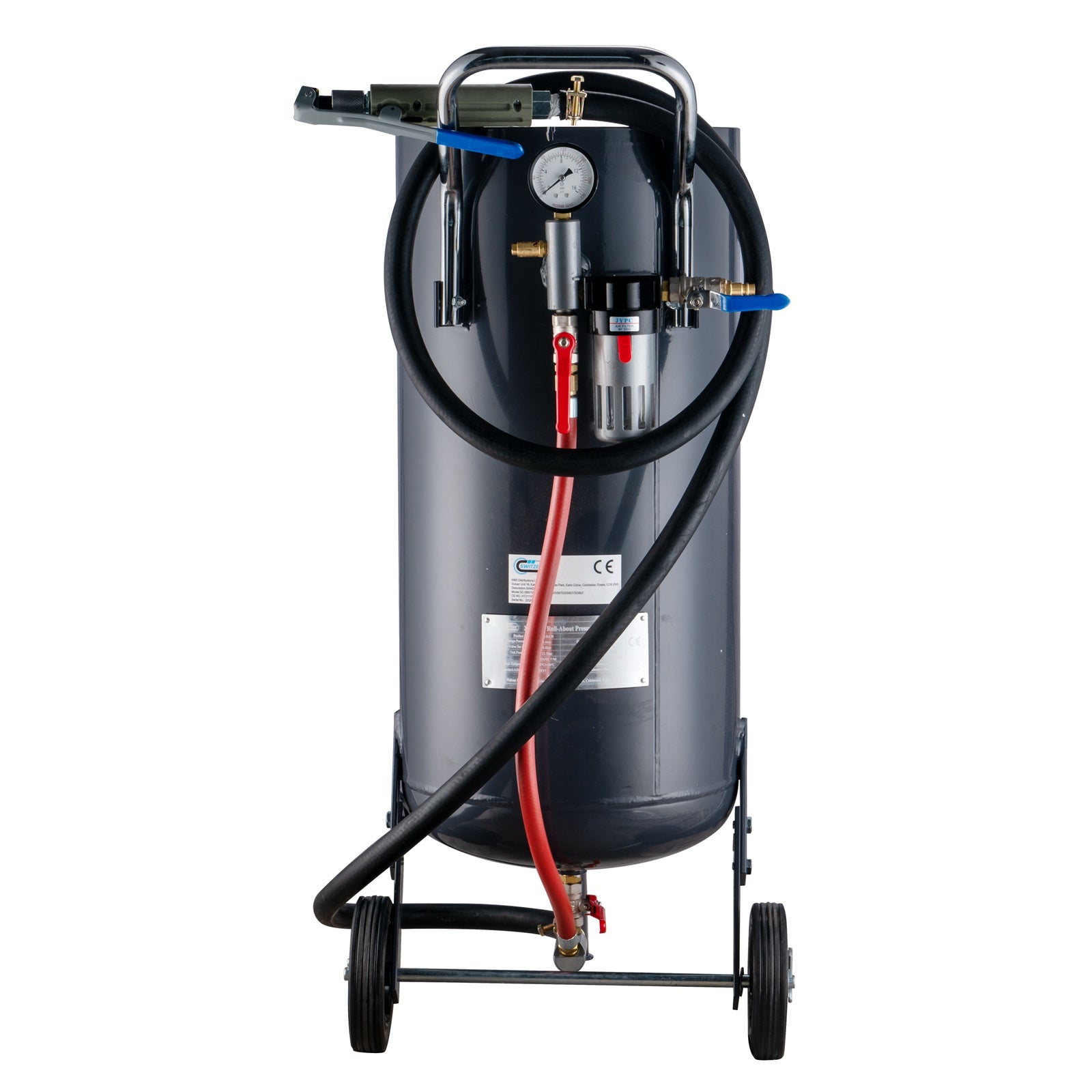 SwitZer 30L Roll-About Pressure Sandblaster Grey