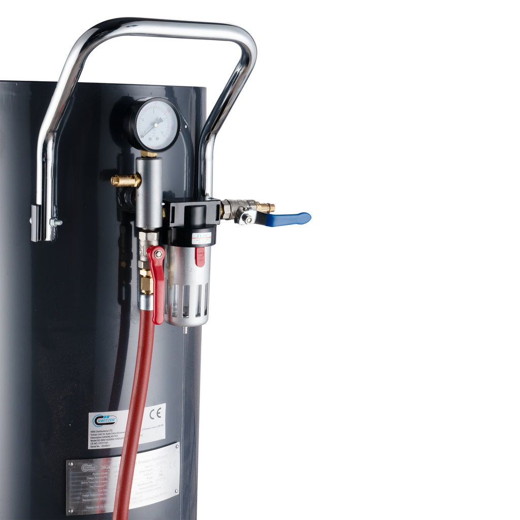 SwitZer 30L Roll-About Pressure Sandblaster Grey