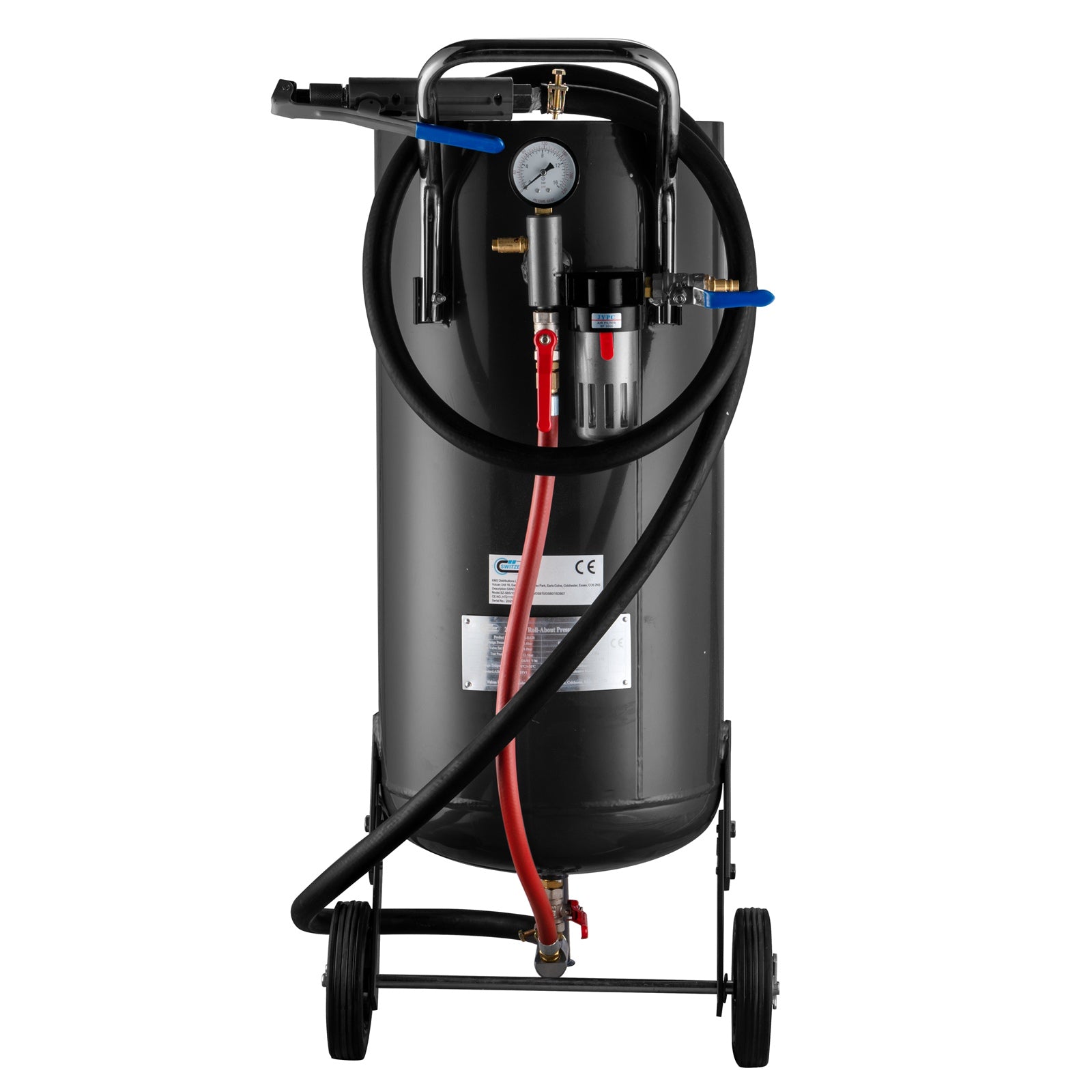 SwitZer 44L Roll-About Pressure Sandblaster Grey