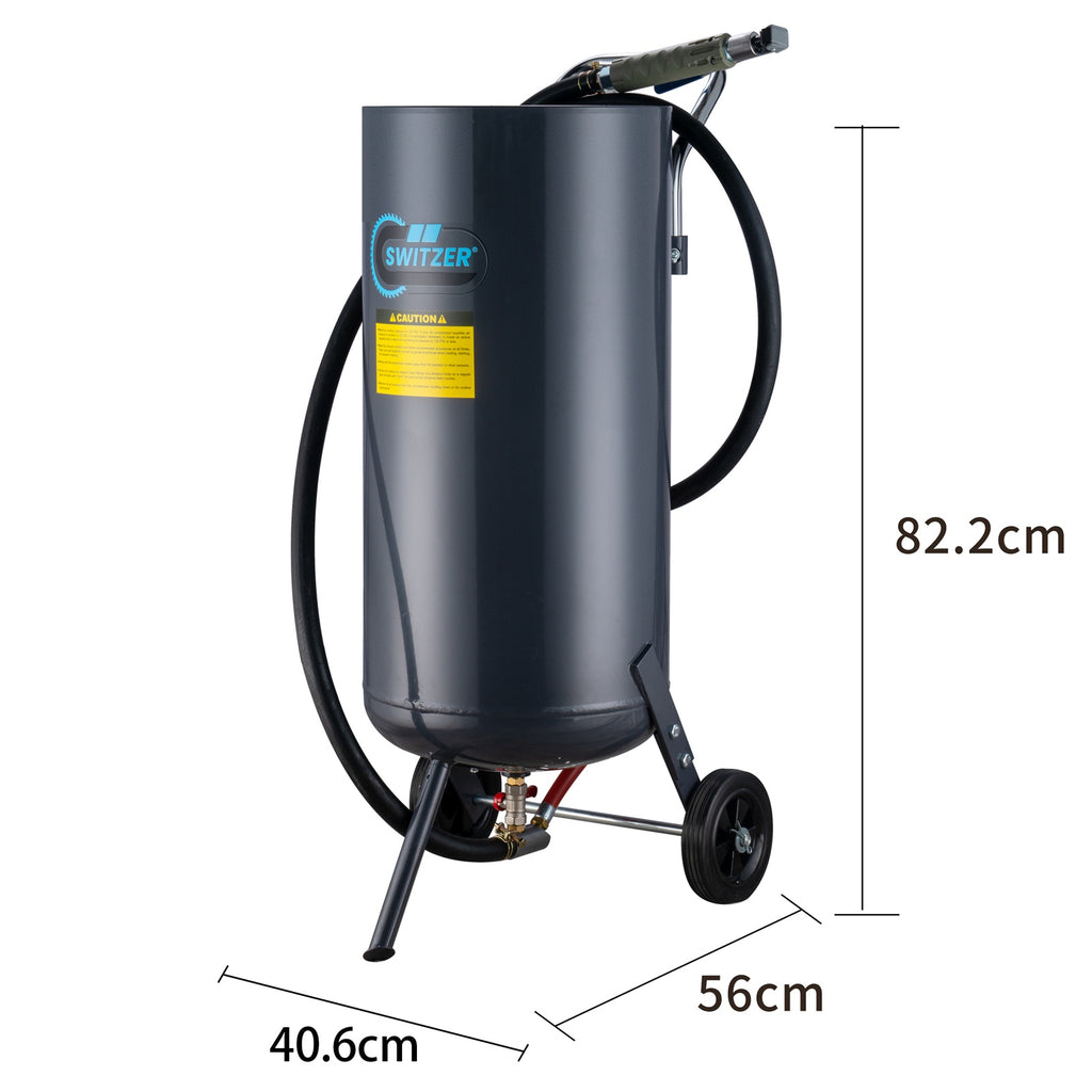SwitZer 44L Roll-About Pressure Sandblaster Grey