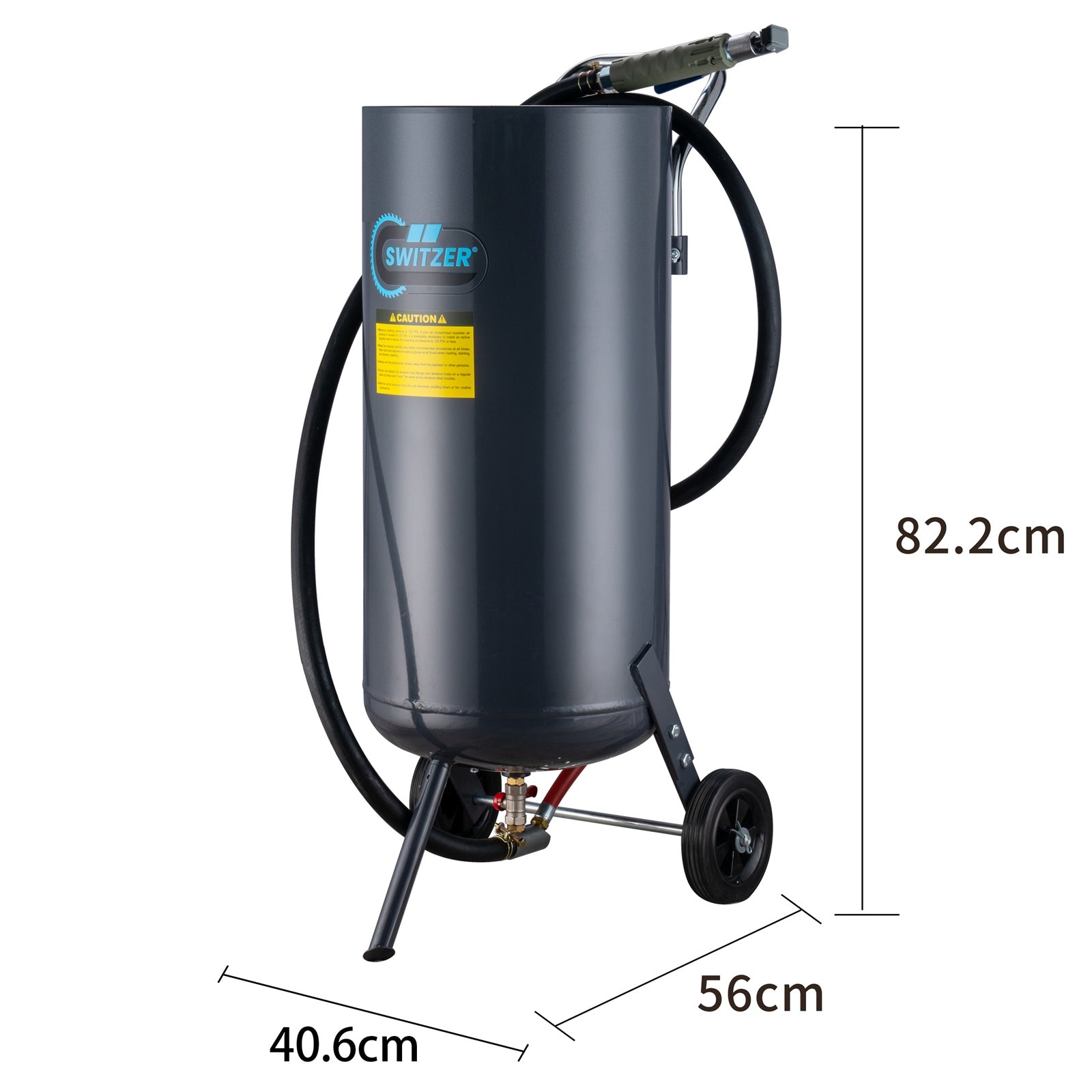 SwitZer 44L Roll-About Pressure Sandblaster Grey