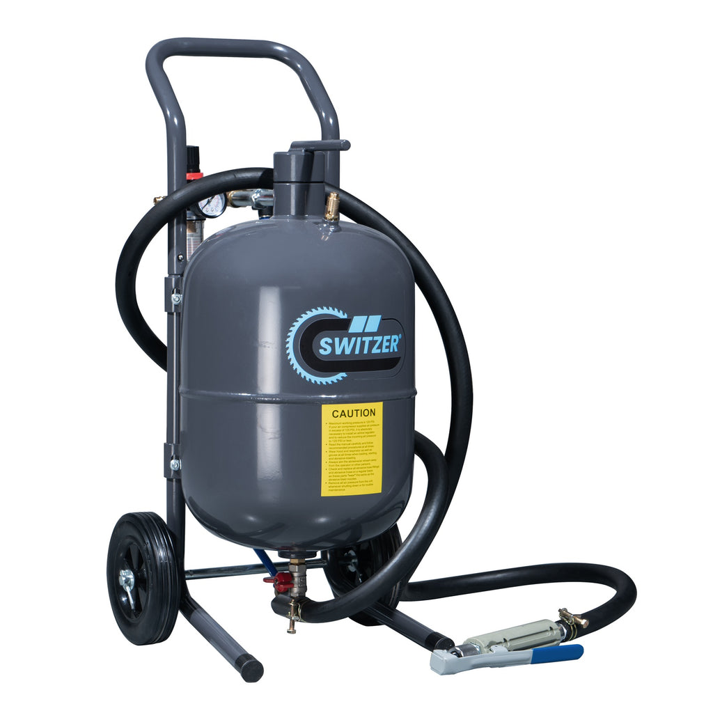SwitZer Portable 5 Gallon Sandblaster Grey