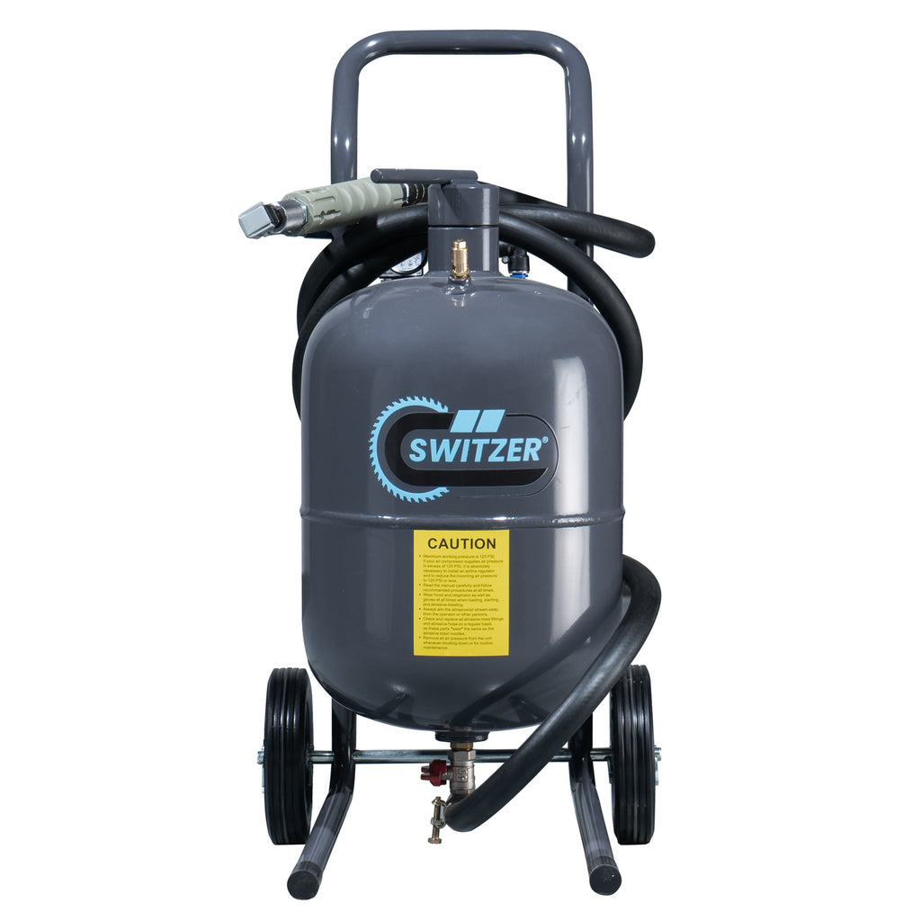 SwitZer Portable 5 Gallon Sandblaster Grey
