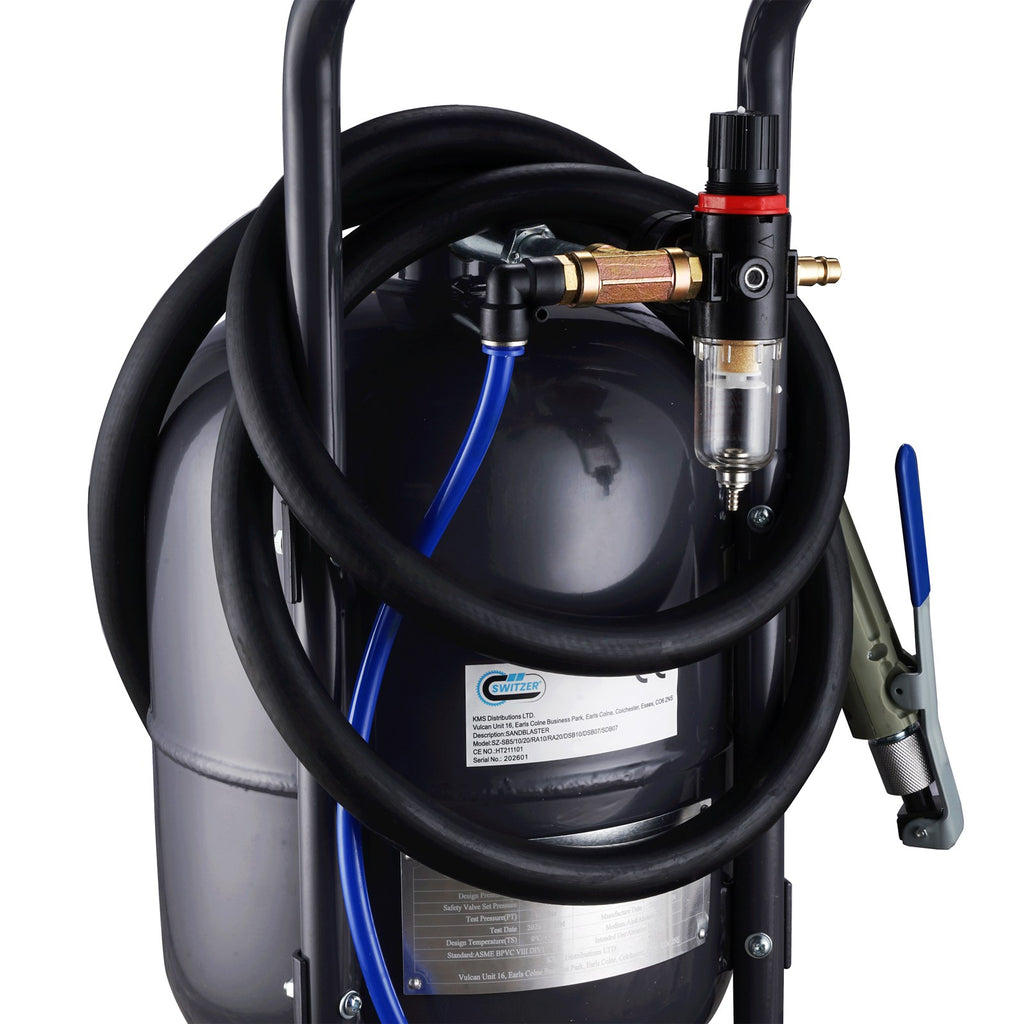 SwitZer Portable 5 Gallon Sandblaster Grey