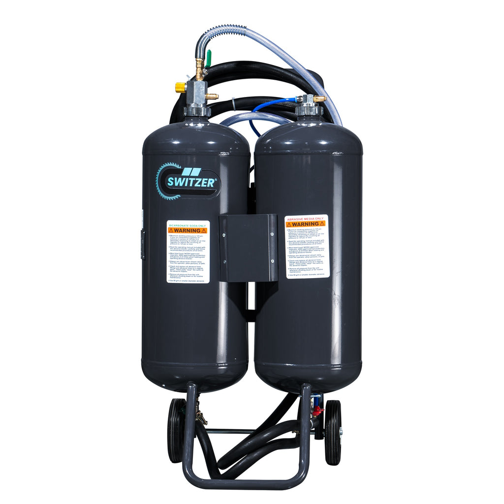 SwitZer 7 Gallon Dual Tank Soda & Abrasive Blaster