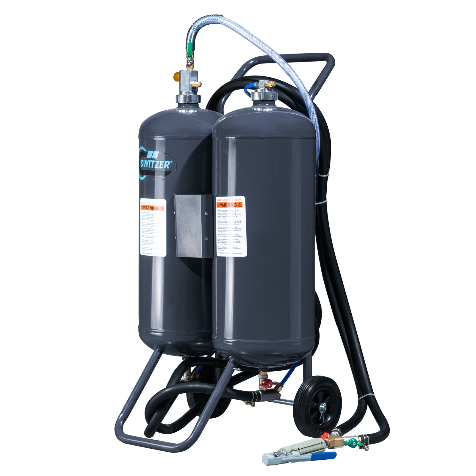 SwitZer 7 Gallon Dual Tank Soda & Abrasive Blaster