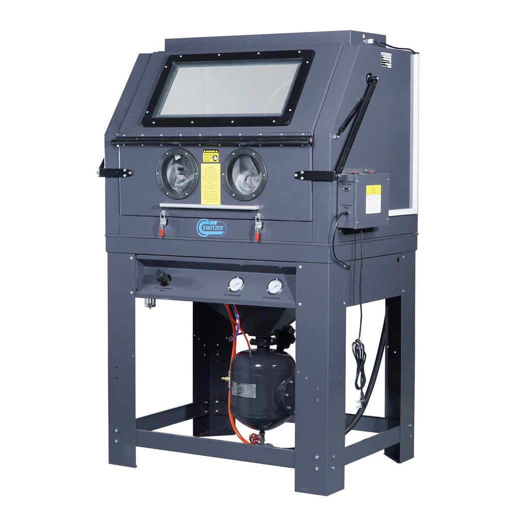 SwitZer 990L High Pressure Sandblaster Cabinet with Cyclone Dust Collector