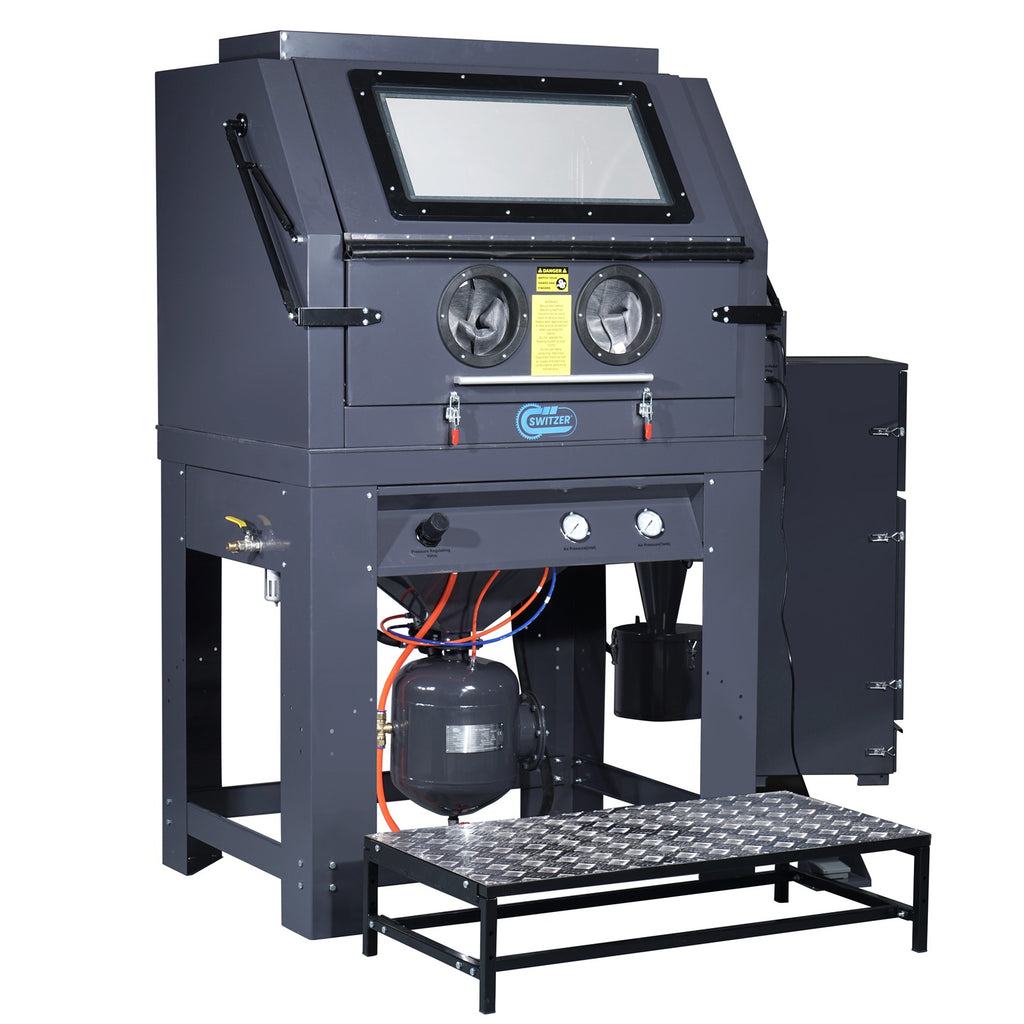 SwitZer 990L High Pressure Sandblaster Cabinet with Cyclone Dust Collector