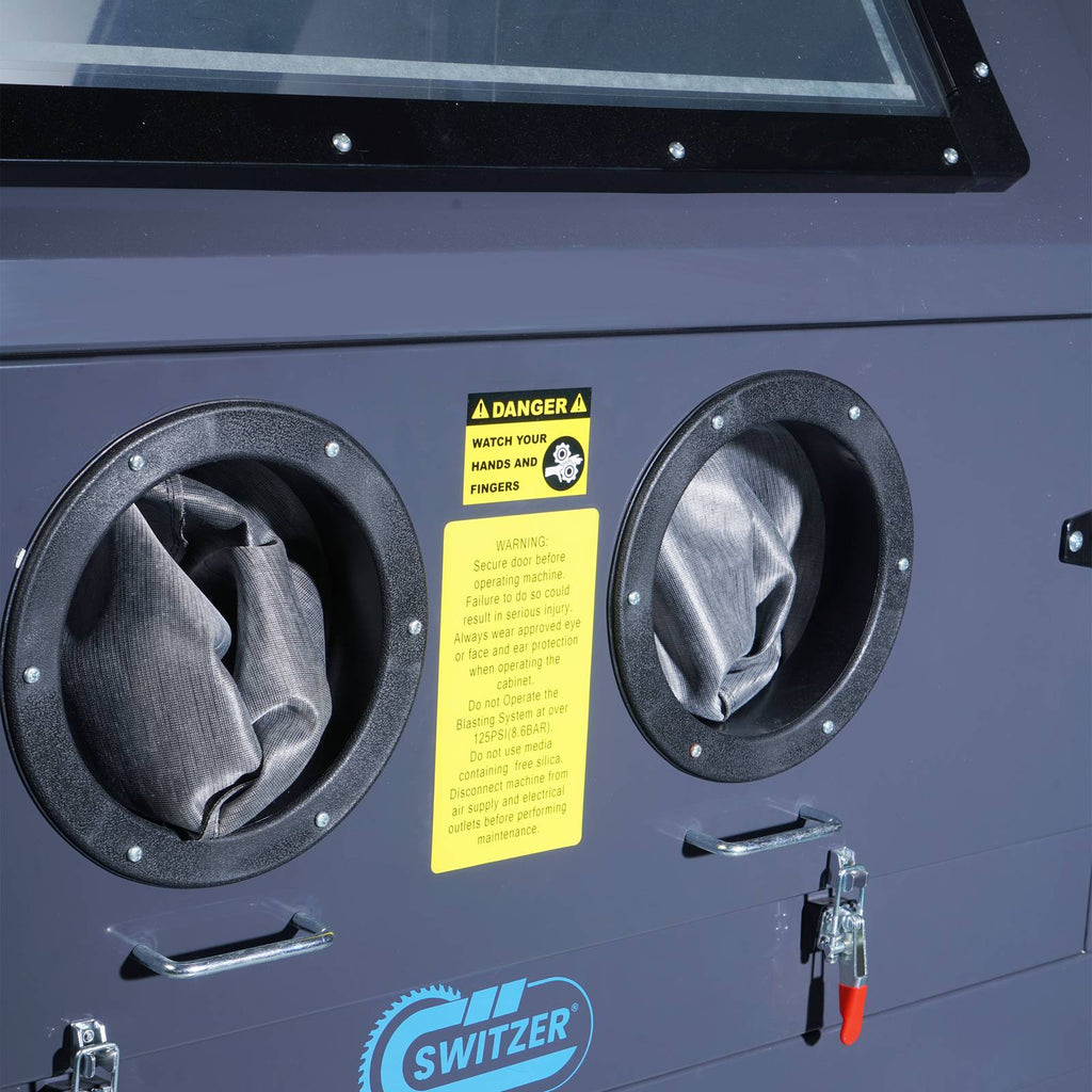 SwitZer 1200L Dual Operator Sandblasting Cabinet