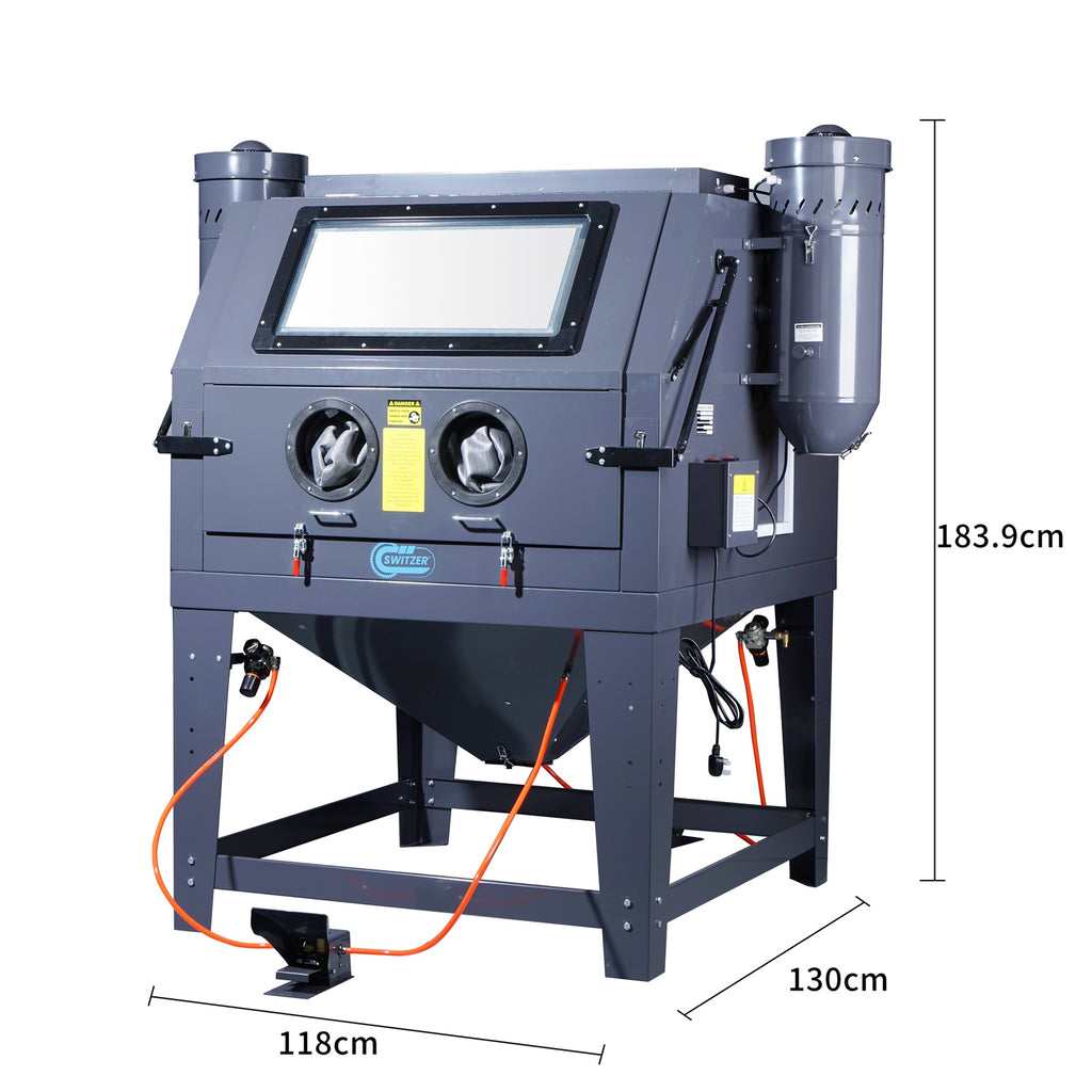 SwitZer 1200L Dual Operator Sandblasting Cabinet