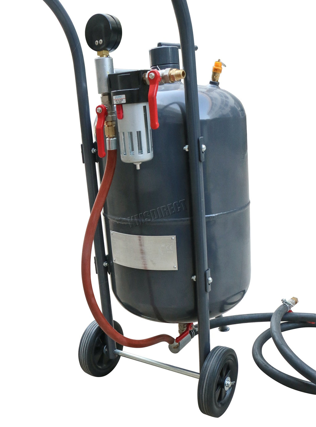 SwitZer 10 Gallon Sandblaster With Nozzle Pressure Gauge 2.5m Hose Filling Funnel