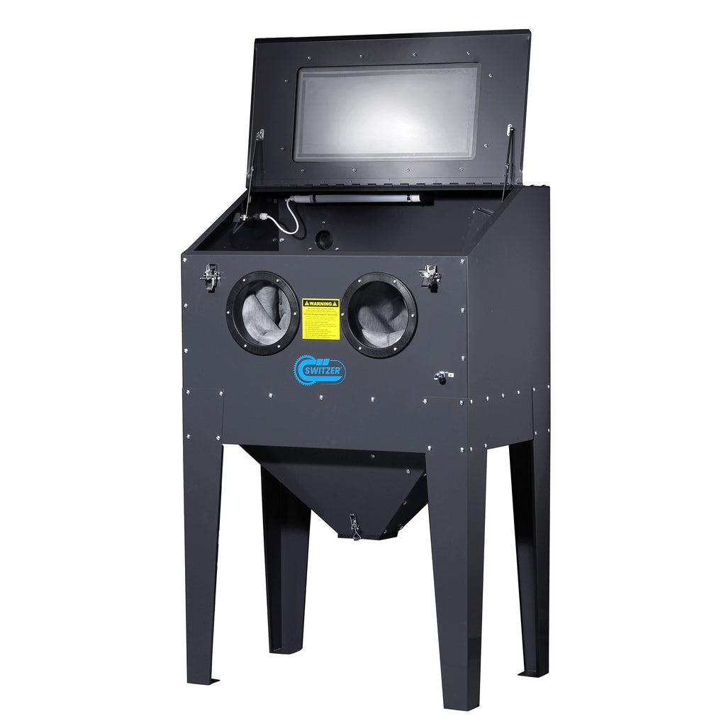 SwitZer Magnum Sandblaster Cabinet Sandblastering SBC220 With LED Light