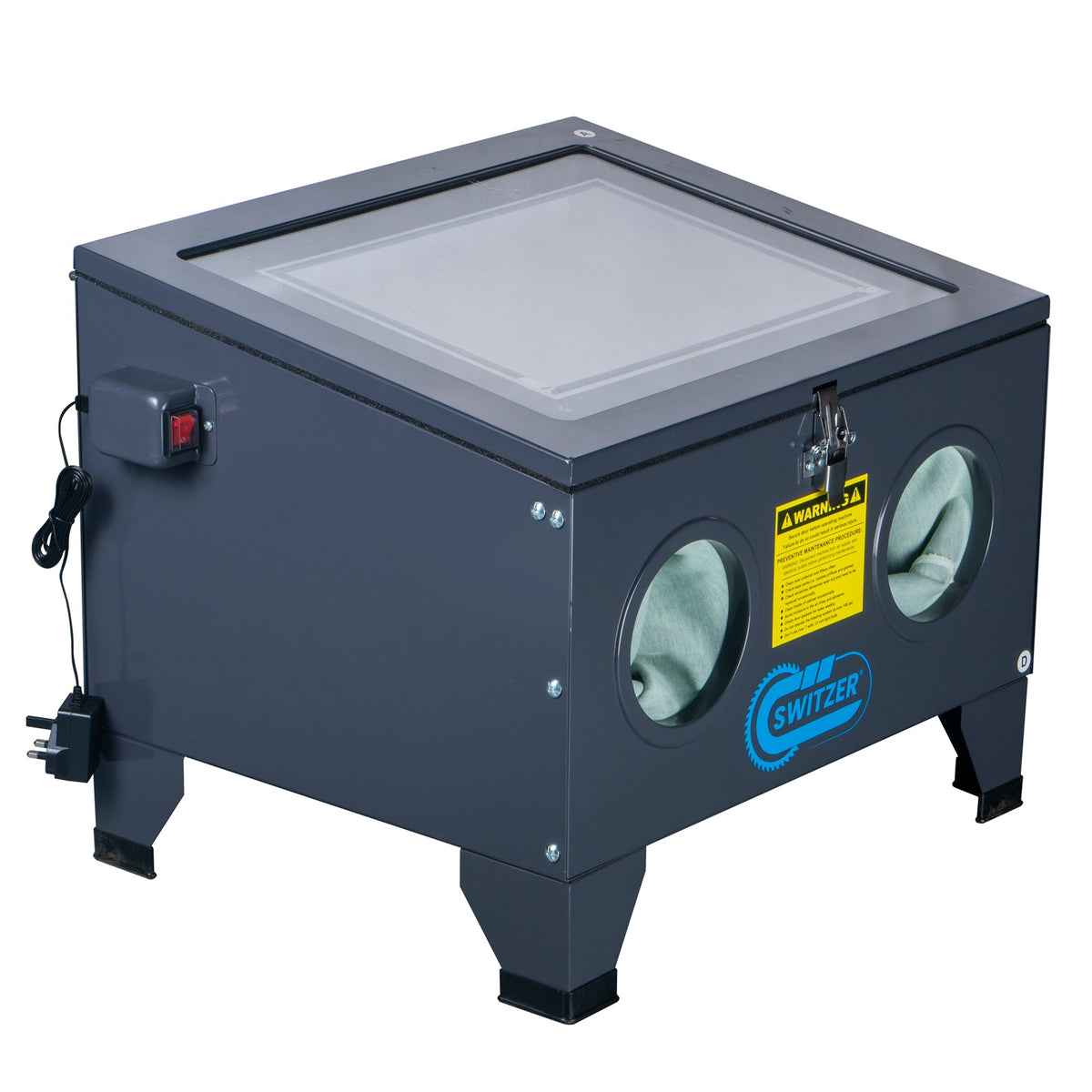 SwitZer Sandblaster Cabinet Sand Blaster Sandblastering SBC90 With LED Light