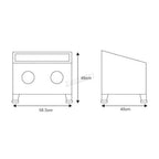SwitZer Sandblaster Cabinet Sand Blaster Sandblastering SBC90 With LED Light