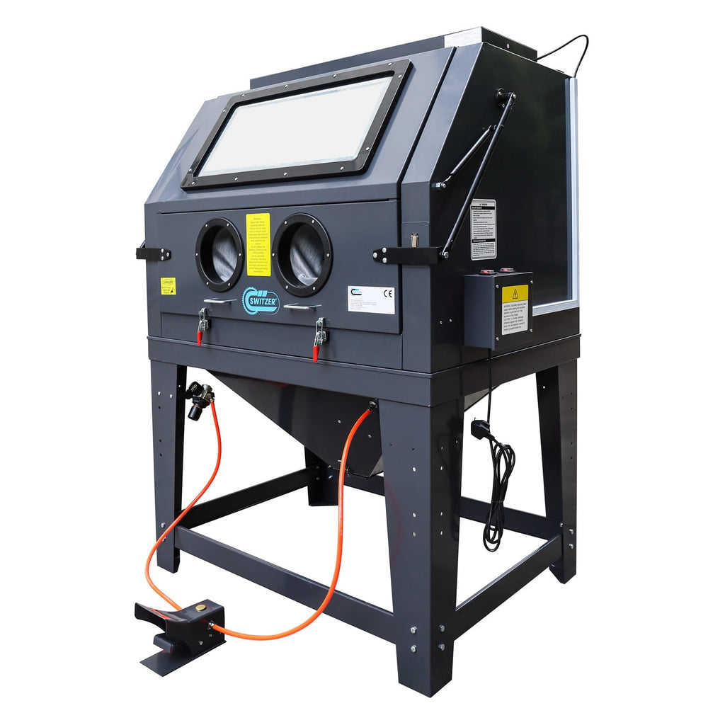Image of a sandblasting machine on a white background